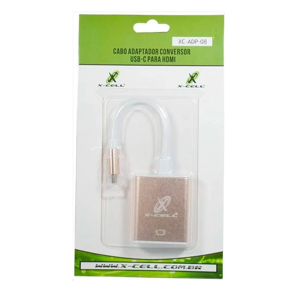 Imagem 2 de 3 do produto Cabo Adaptador Conversor Usb-c Para Hdmi Xc-adp-08