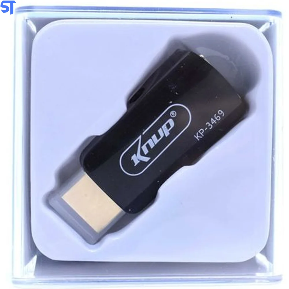 Imagem 3 de 4 do produto Adaptador HDMI Para VGA KNUP Kp-3469 Com Conversor De Audio