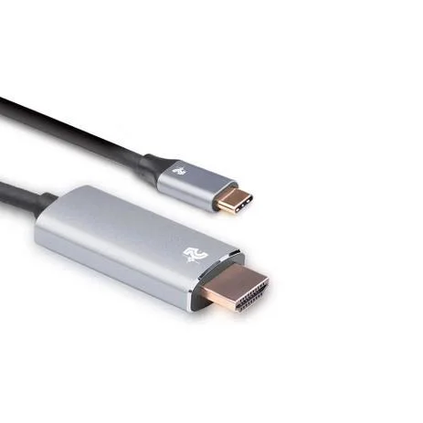 Imagem 2 de 5 do produto Cabo Adaptador USB-C X HDMI 4K 60hz Pix, 1.8m, Alumínio - 018-7450