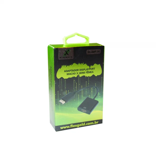 Imagem 2 de 4 do produto Adaptador Cabo Displayport X Hdmi 15cm Dpxhdmi Xc-adp-24 Xcell