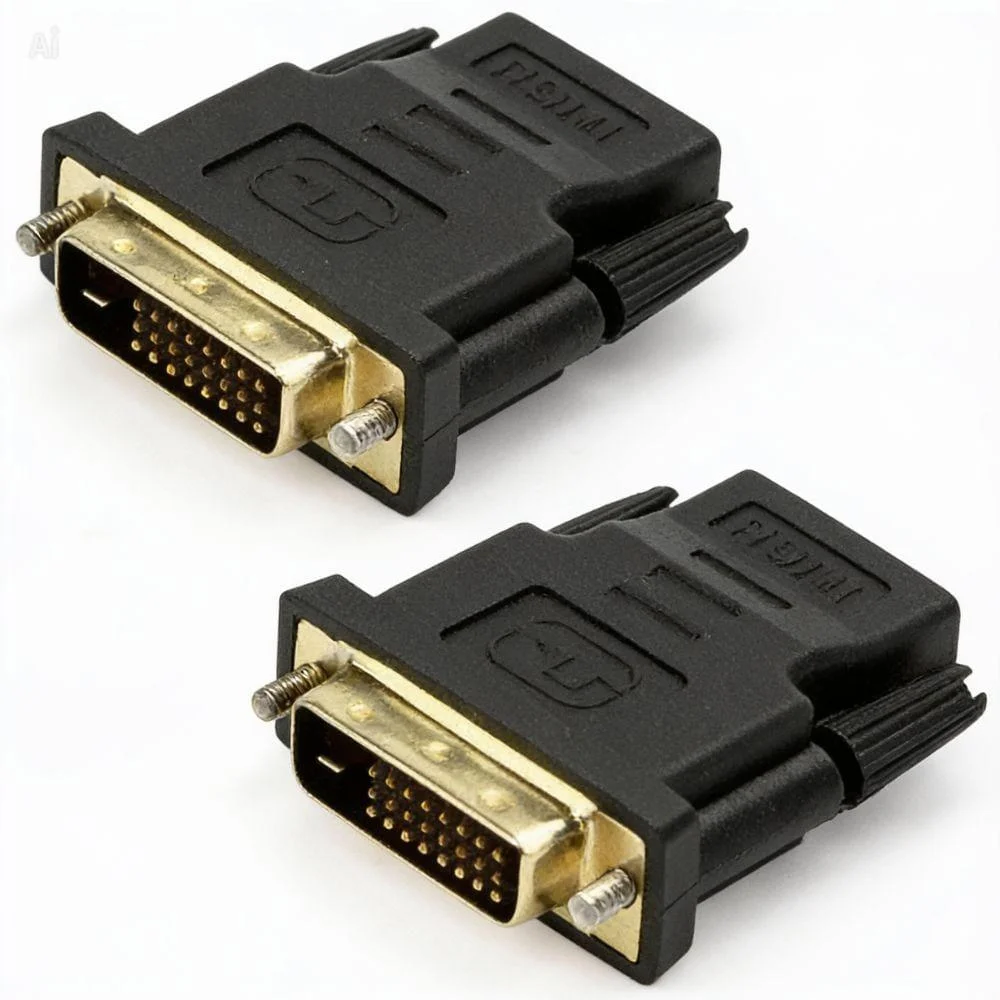 Imagem 2 de 4 do produto Adaptador Dvi - Dvi Macho Para Hdmi Femea