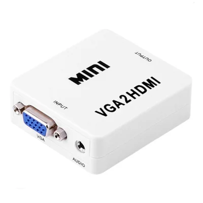 Conversor VGA Para HDMI Com Áudio 1080p E Alimentaçao 5v USB