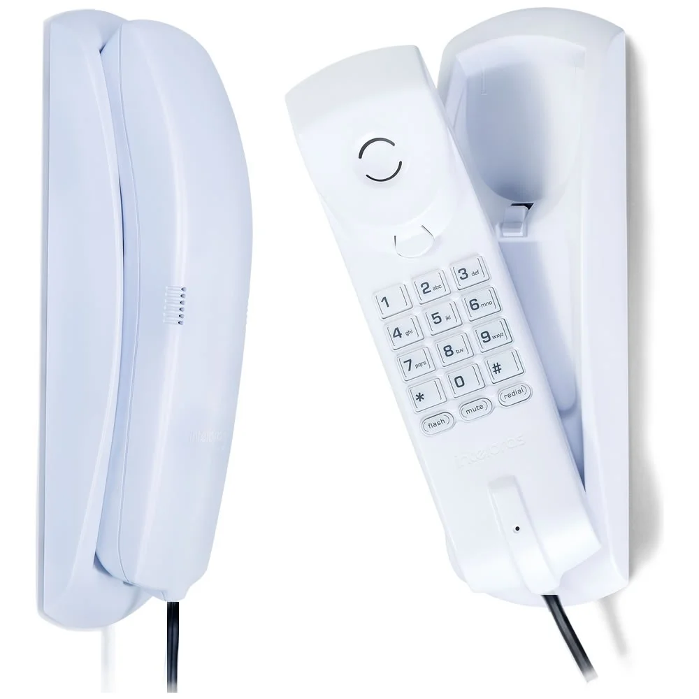 Imagem 4 de 4 do produto Kit 08 Telefones Com Fio Gôndola Tc 20 Branco Intelbras