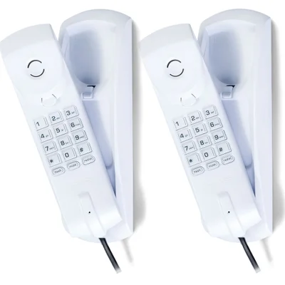 Kit 02 Telefones Com Fio Gôndola Tc 20 Branco Intelbras
