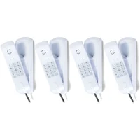 Kit 4 Telefones De Mesa E Parede Tc 20 Branco Intelbras