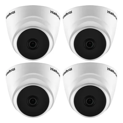 Kit 4 Câmeras Hdcvi Lite 2 Megapixels Full Hd 2.8mm 20m Vhl 1220 D Intelbras