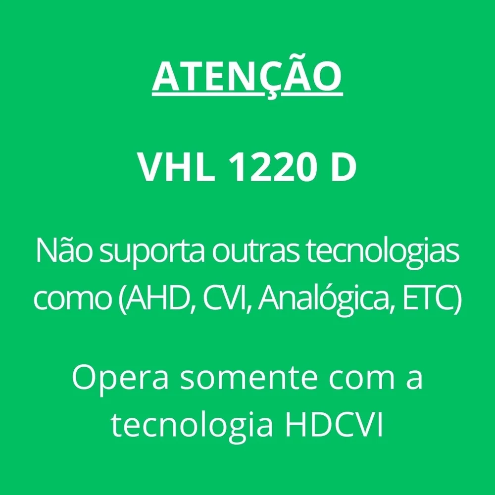 Imagem 3 de 5 do produto Kit 4 Câmeras Hdcvi Lite 2 Megapixels Full Hd 20m Vhl 1220 D Intelbras