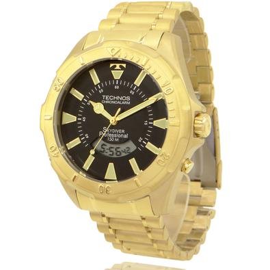 Relógio Technos Masculino Dourado Skydiver Wt205fl4p | KaBuM!