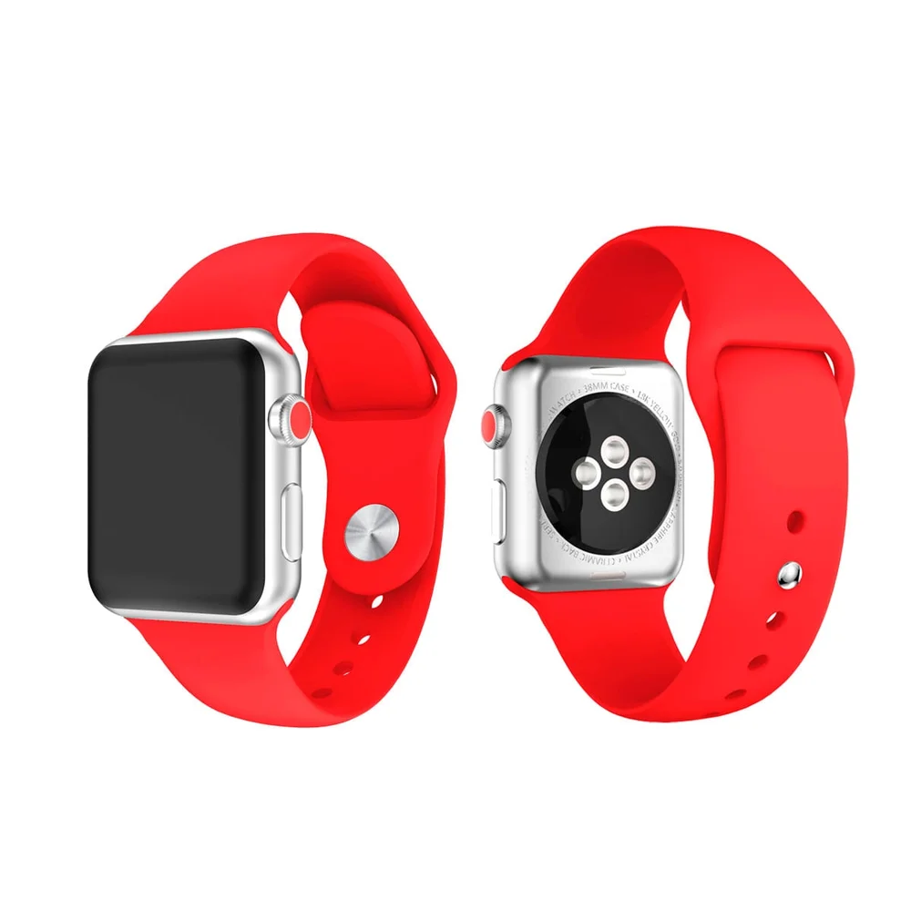 Imagem 3 de 5 do produto Kit 5 Pulseiras Para Apple Watch 38/40mm Silicone | Gt