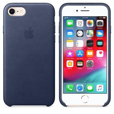 Capa Para Iphone 8 / 7 Apple, Couro Azul Meia Noite - Mqh82zm/a | KaBuM!