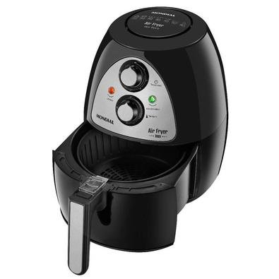 Fritadeira Air Fryer Mondial NAF-03I-4L Preto - 127V O que era inimaginável agora é real, sim, você pode fritar alimentos sem usar óleo,