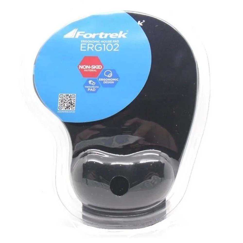 Imagem 2 de 2 do produto Mouse Pad Ergonômico Fortrek Gel, 235x200mm, Preto, Erg-102