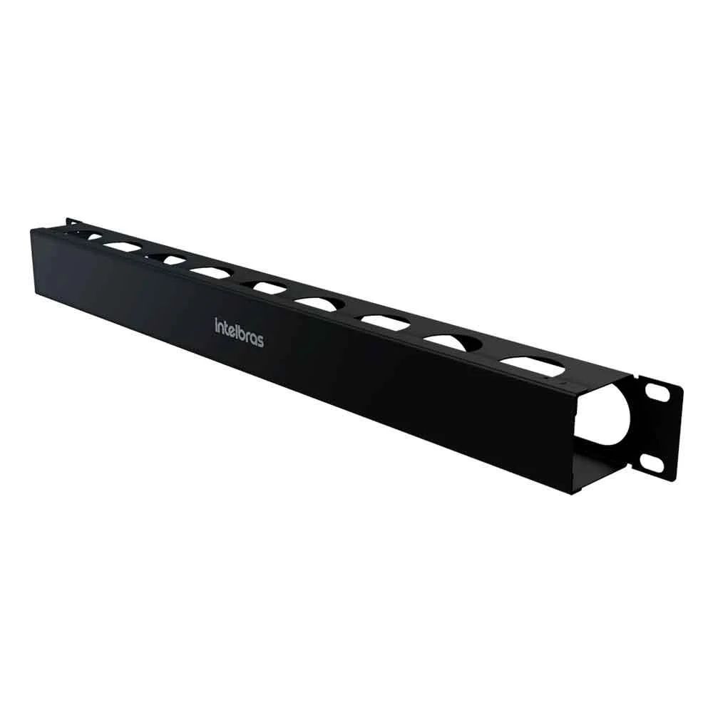 Imagem 2 de 2 do produto Organizador De Cabos Intelbras Och1u 40, Para Rack 1u 40mm, Preto - 4770004