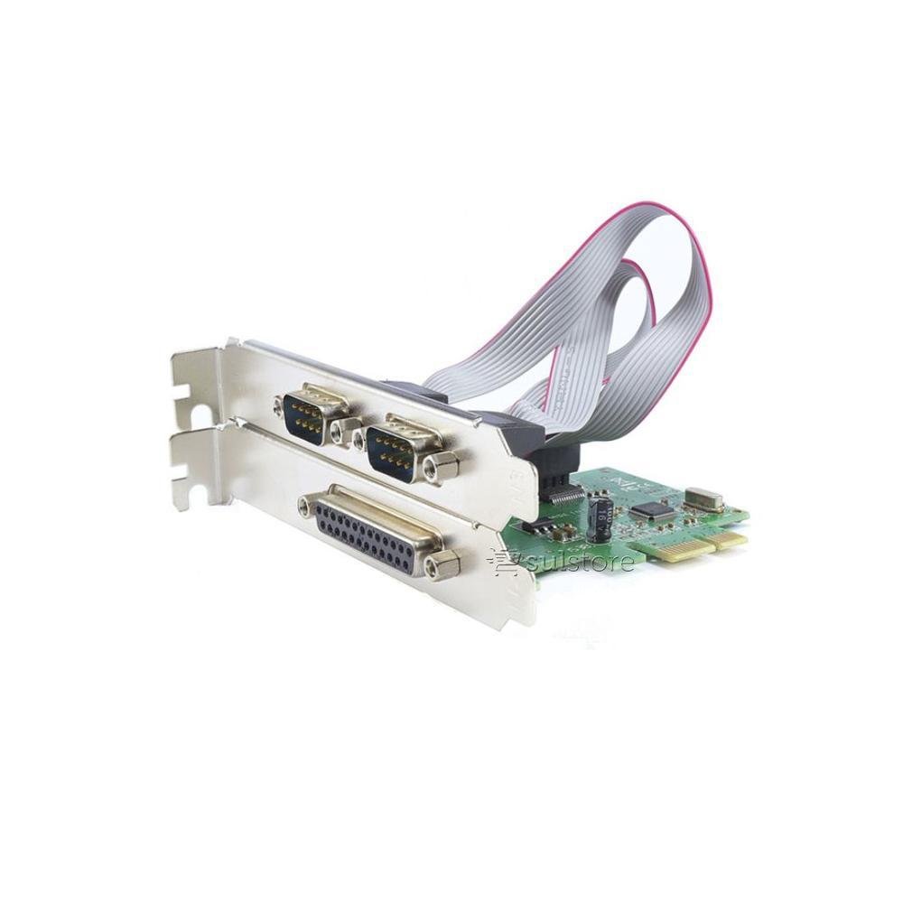 Imagem 2 de 3 do produto Placa Pci Express X1 2 Seriais 1, Paralela, Low Profile, Feasso - Jpp-04