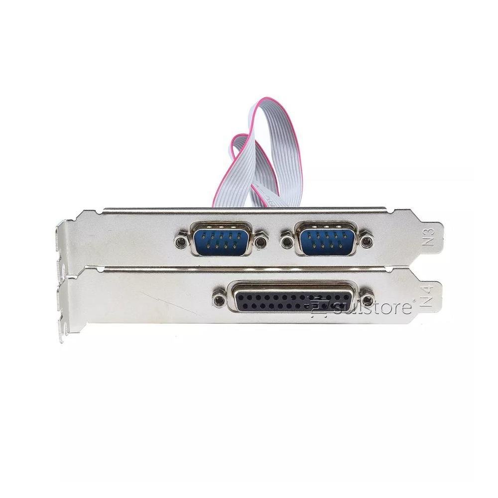 Imagem 3 de 3 do produto Placa Pci Express X1 2 Seriais 1, Paralela, Low Profile, Feasso - Jpp-04