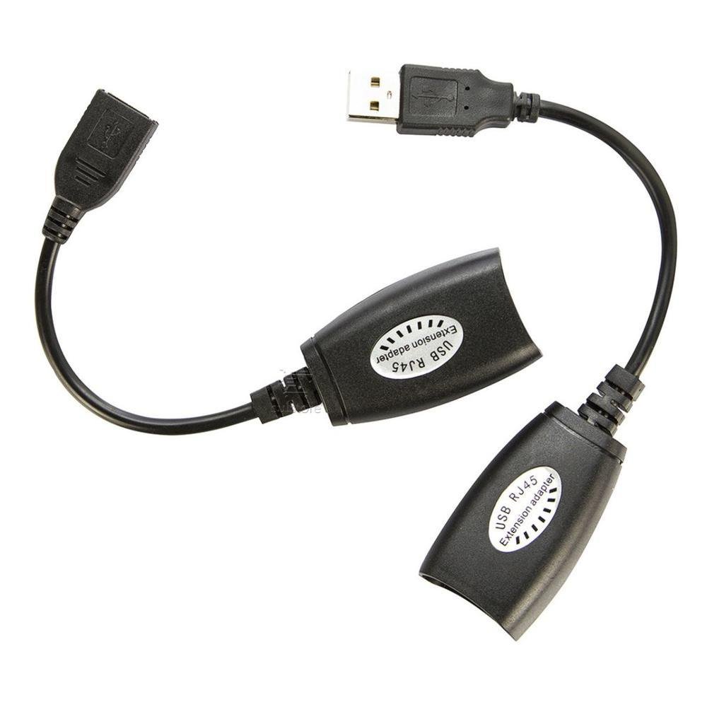 Imagem 3 de 3 do produto Cabo Adaptador Extensor Usb Através De Cabo De Rede Rj45 Até 45 Metros