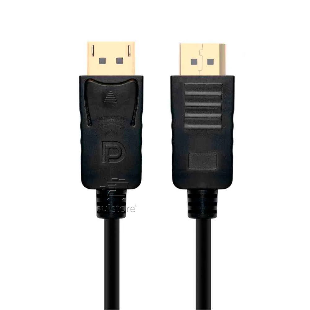 Imagem 3 de 5 do produto Cabo Plus Cable Dp1230 Displayport 3 Metros Macho X Macho 4k Ultra Hd Áudio E Vídeo