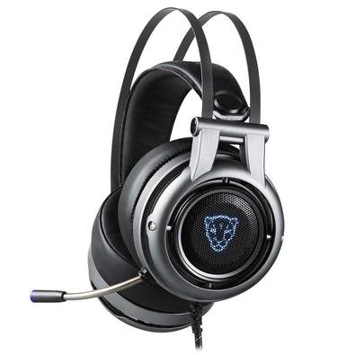 Headset Motospeed H18, Led, 7.1 Surround, Usb 50mm, Cinza | KaBuM!