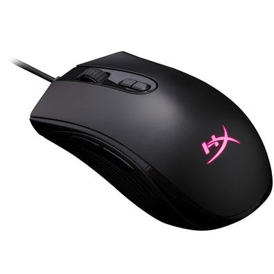 HyperX Pulsefire Core é um mouse gamer RGB confortável apresentando um sensor óptico Pixart 3327 para configurações DPI de até 6200 e rastreio suave e