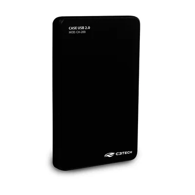 Case C3tech Para HD 2.5", USB 2.0, Ch-200 - Preto