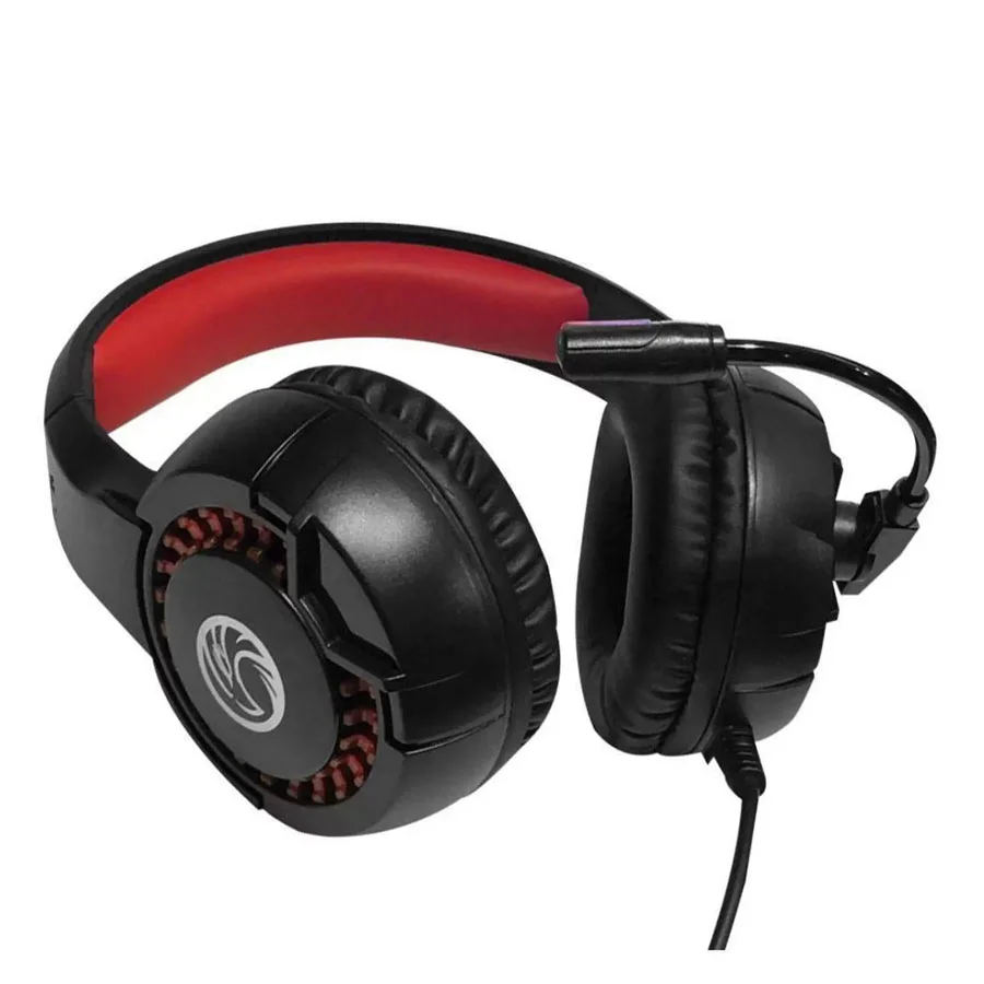 Fone Headset Gamer Brazil PC K2 LED, Para PC E Vídeo Game, C/microfone USB/p2