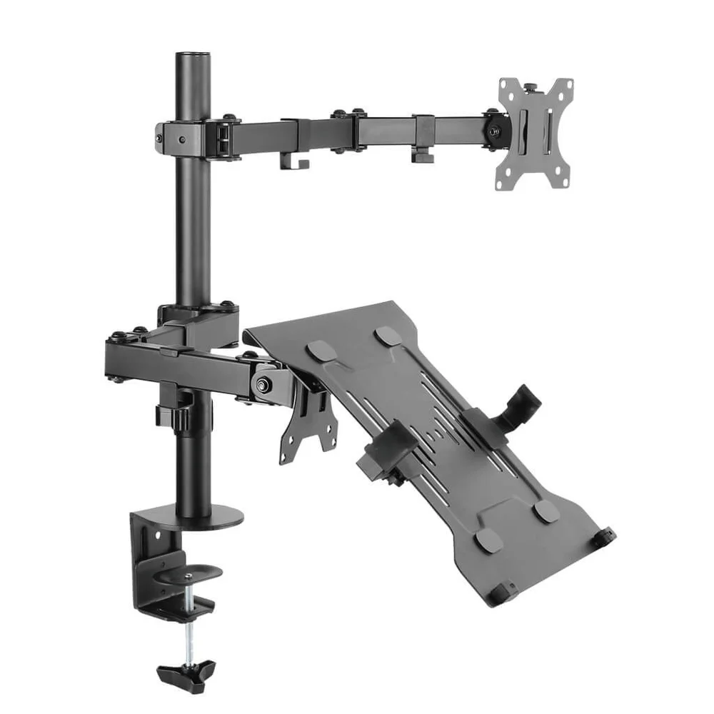 Imagem 2 de 5 do produto Suporte De Mesa Central Suportes Tm22nb Duplo Para Monitor E Notebook