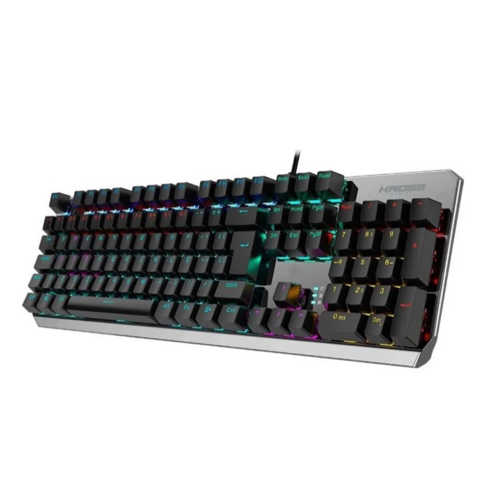 Imagem 2 de 5 do produto Teclado Gamer Mecânico Randgrid Rainbow Switch Azul Kross
