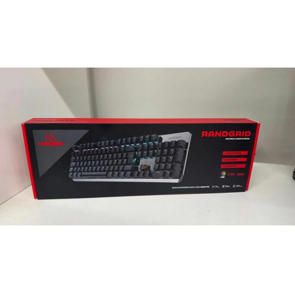 Imagem 4 de 5 do produto Teclado Gamer Mecânico Randgrid Rainbow Switch Azul Kross