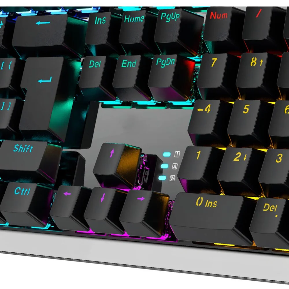 Imagem 5 de 5 do produto Teclado Gamer Mecânico Randgrid Rainbow Switch Azul Kross