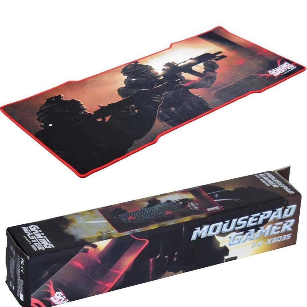 Imagem 3 de 3 do produto Mouse Pad K-mex, Grande, 80x35cm, Costurada, Swat