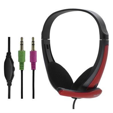 Headset Gamer Tecdrive F-6, Cabo de 1.5m, P2, Preto e Vermelho