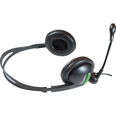 Fone De Ouvido Com Microfone Gamer P2, Acolchoado, Preto