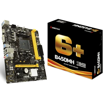 Placa-Mãe Biostar B450MH, AMD AM4, mATX, DDR4 - AB45CM4S