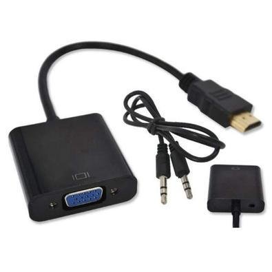Cabo Adaptador Conversor Exbom, 18cm, HDMI Para VGA, Com Audio