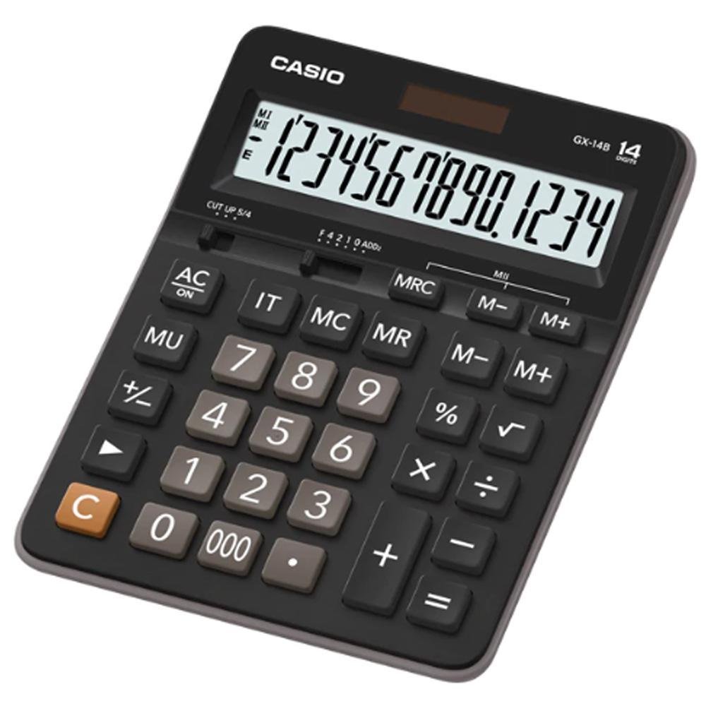 Calculadora Casio Energia Solar Gx-14b - Preta