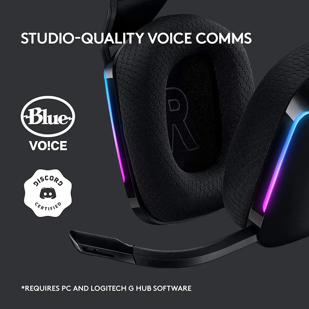 ヘッドホン G733-BK Headset Sem Fio Logitech KaBuM