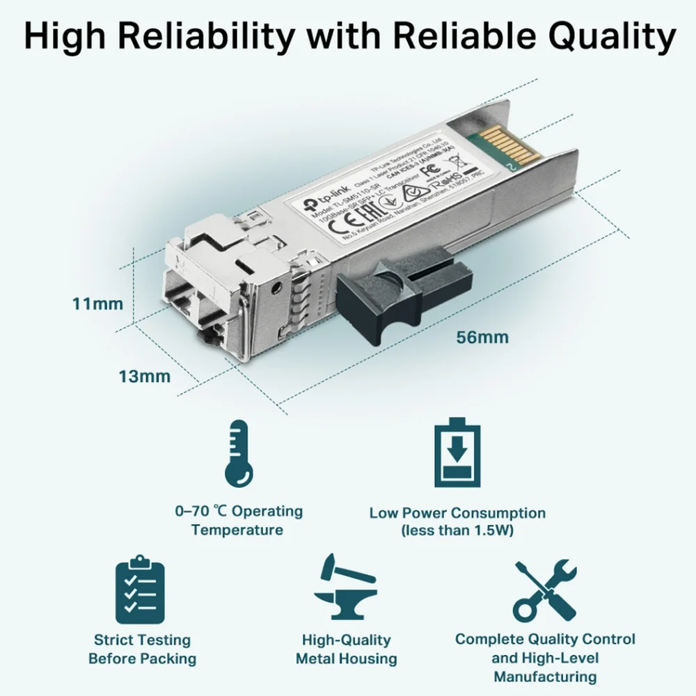 Imagem 4 de 5 do produto Lc Transceiver  10gbase-sr Sfp - Tl-sm5110-sr