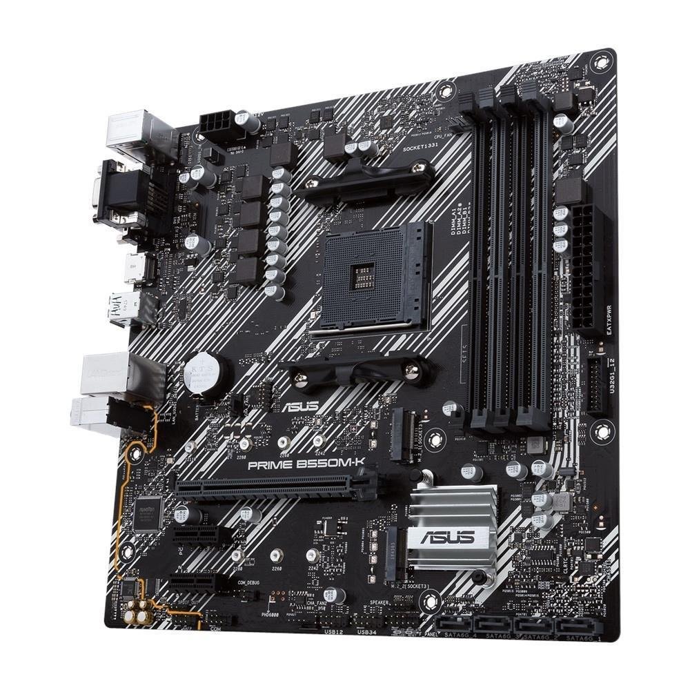 Placa-Mãe Asus Prime B550M-K, AMD AM4, mATX, DDR4, Slot M.2 6