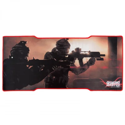 Mouse Pad Gamer K-Mex Swat, Grande 80x35cm, Base Emborrachada, Borda Costurada - Fx-X8035