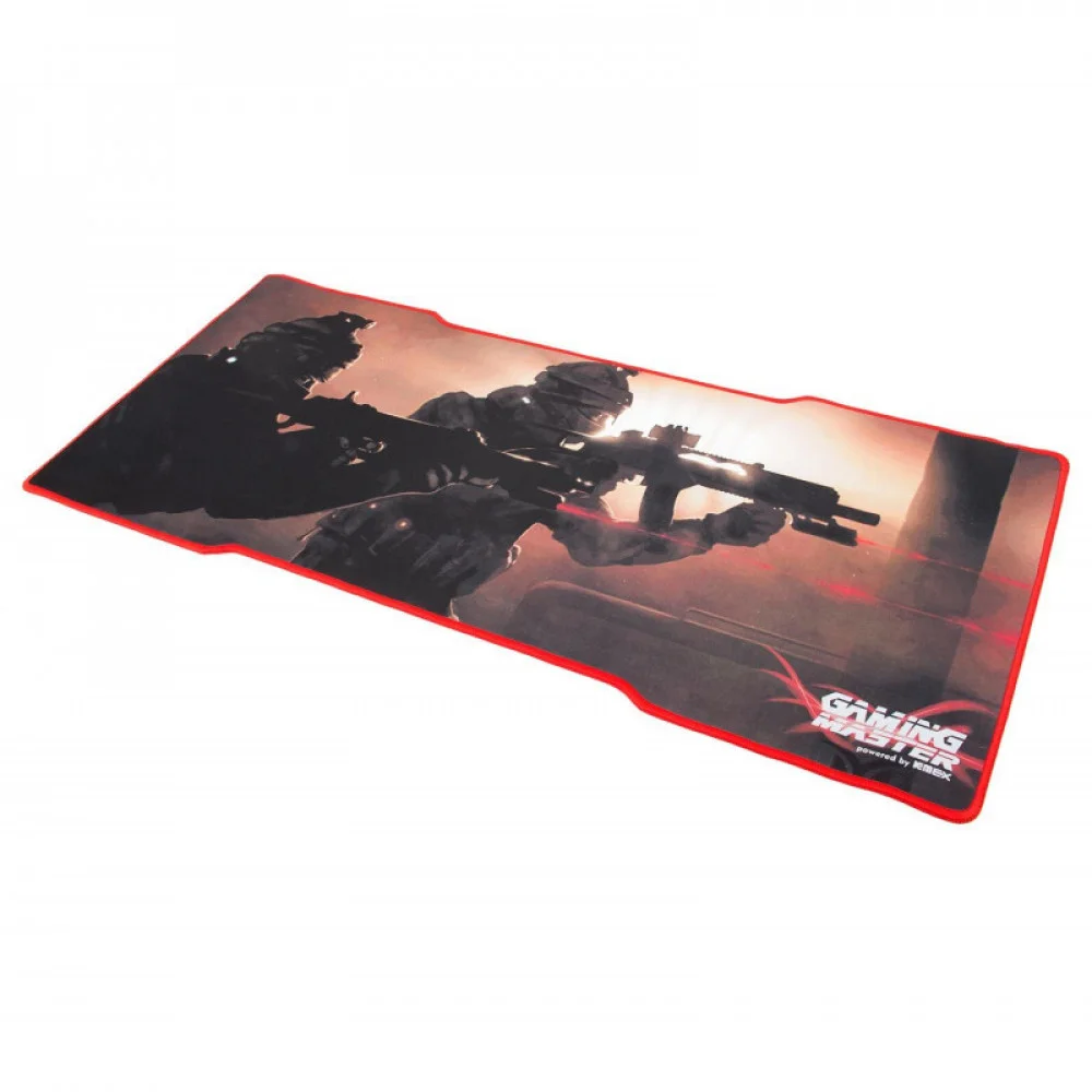 Imagem 2 de 5 do produto Mouse Pad Gamer K-Mex Swat, Grande 80x35cm, Base Emborrachada, Borda Costurada - Fx-X8035