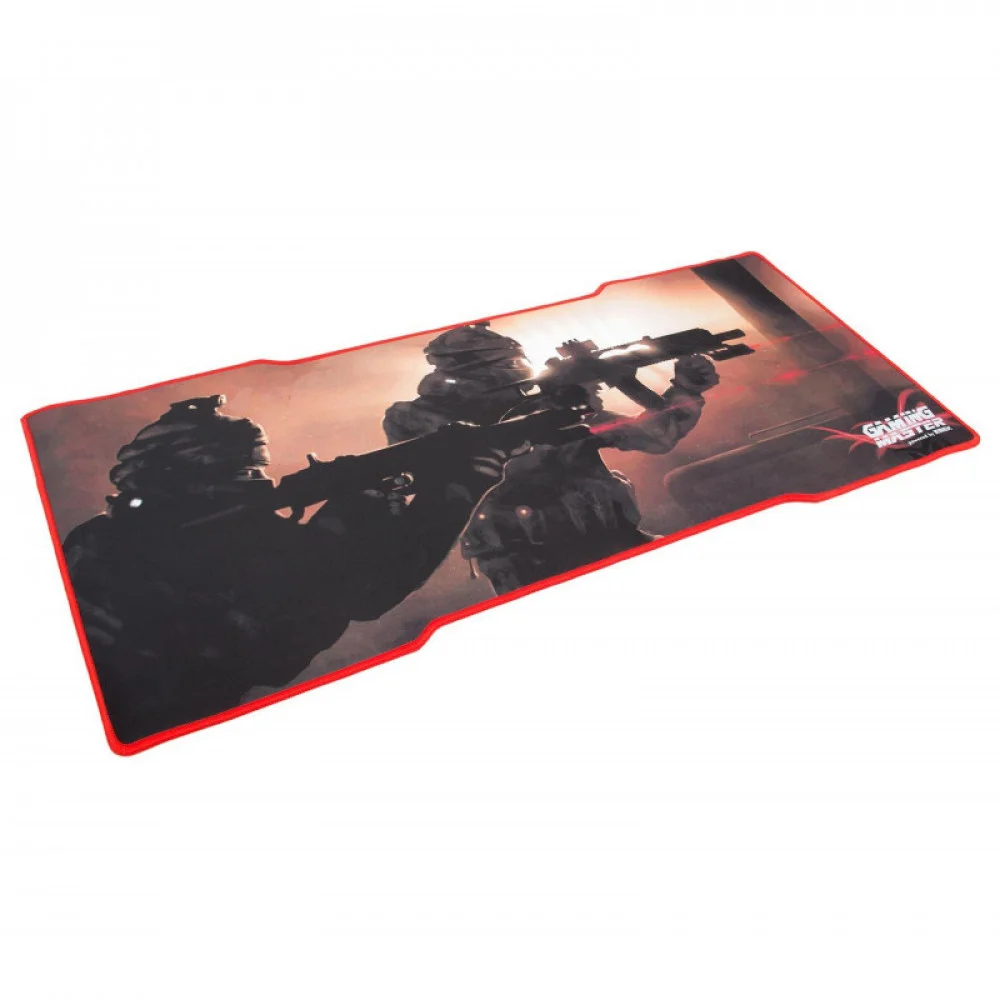 Imagem 3 de 5 do produto Mouse Pad Gamer K-Mex Swat, Grande 80x35cm, Base Emborrachada, Borda Costurada - Fx-X8035