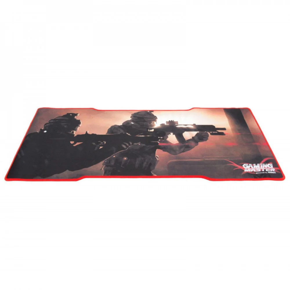 Imagem 4 de 5 do produto Mouse Pad Gamer K-Mex Swat, Grande 80x35cm, Base Emborrachada, Borda Costurada - Fx-X8035