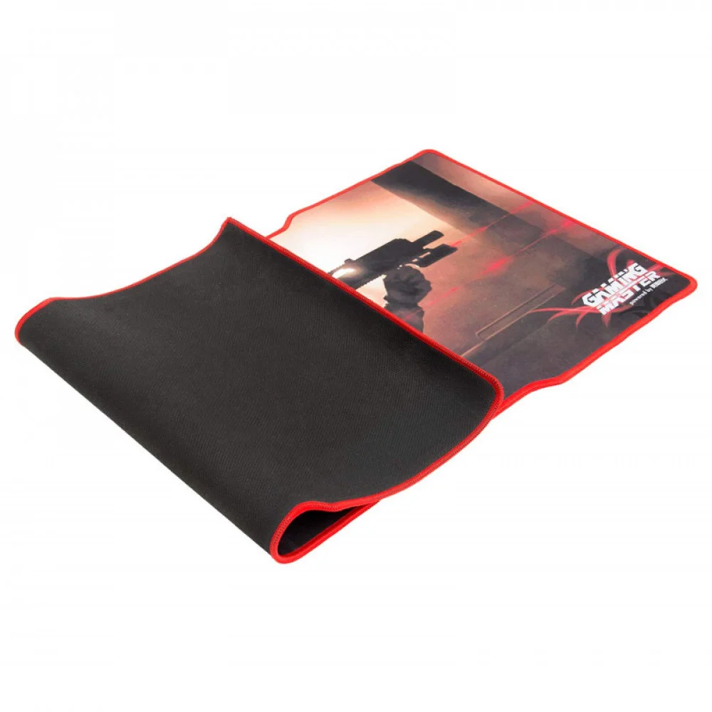 Imagem 5 de 5 do produto Mouse Pad Gamer K-Mex Swat, Grande 80x35cm, Base Emborrachada, Borda Costurada - Fx-X8035