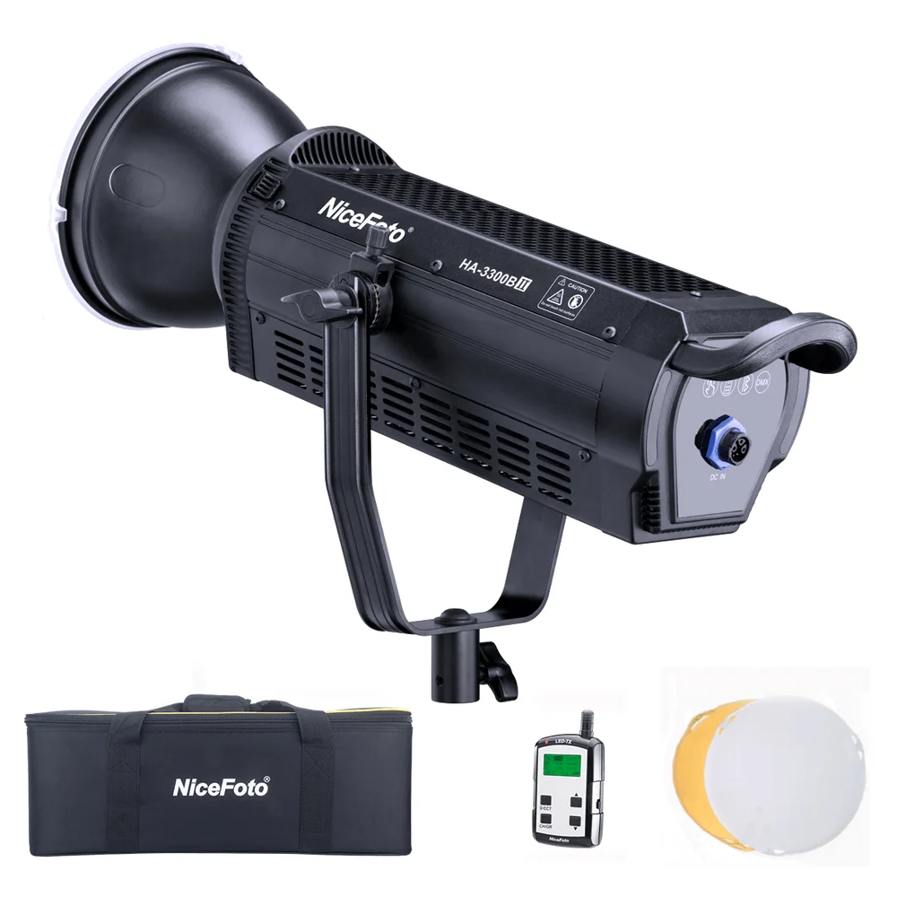 Iluminador Led Nicefoto Ha-3300bii Cob Video Light Daylight 330w Bowens - bivolt Iluminador Led Nicefoto Ha-3300bii Cob Video Light Daylight 330w Bowens - bivolt