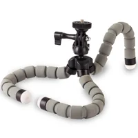 Mini Tripé Flexível Gorila Kt-600s Cabeça Ball Head 360° (cinza)