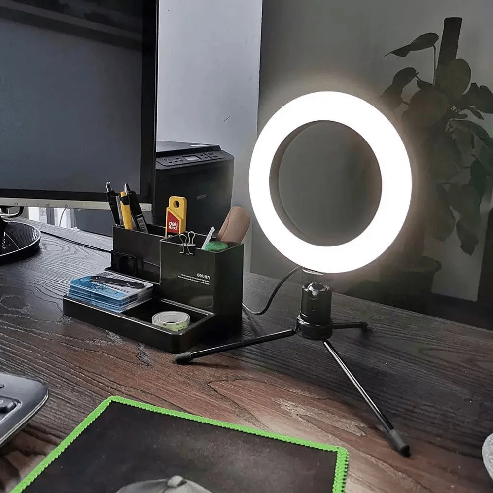 Imagem 5 de 5 do produto Ring Light de Mesa, com Tripé, Fy Circular Ring Light, Diâmetro de 16Cm
