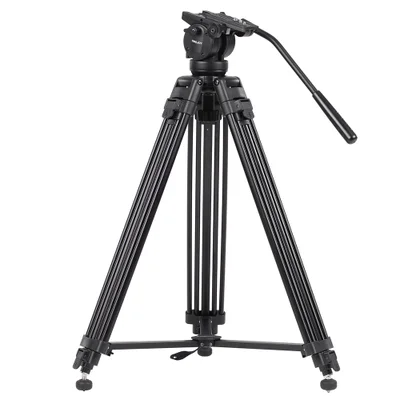 Tripé Profissional Kingjoy, Com Cabeça Hidráulica Fluida, Para 10kg - Vt-2500