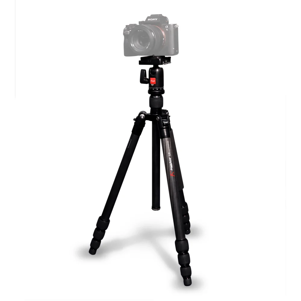 Imagem 3 de 5 do produto Tripé Kingjoy Ct-228 Fibra De Carbono Com Cabeça Esférica Ball Head Até 8kg