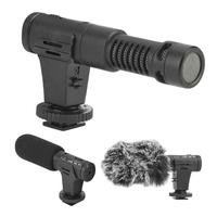 Microfone Condensador Mamen Shotgun Estéreo MIC-07 PRO, Super Cardióide, Para Câmeras E Smartphones