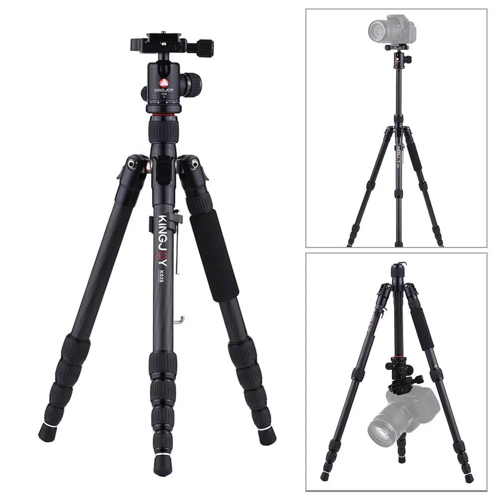 Tripé E Monopé De Fotografia Kingjoy, K029, Fibra De Carbono, Com Cabeça Ball V00 Tripé E Monopé De Fotografia Kingjoy, K029, Fibra De Carbono, Com Cabeça Ball V00